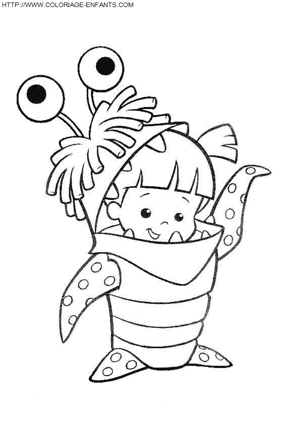 Coloriage Monstre Et Compagnie Kleurplaten Kinderkleurplaten Disney Kleurplaten