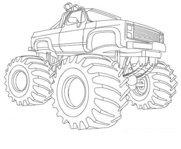 Monster Truck Coloring Book Pages Monster Truck Coloring Pages Monster Truck Drawing