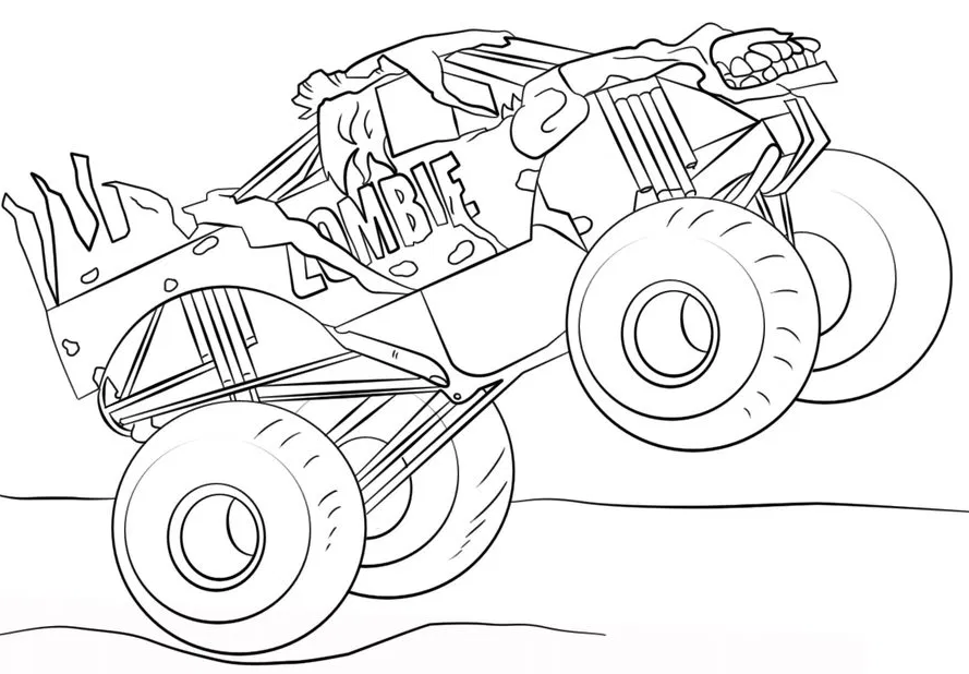 Dibujos De Monster Truck Para Colorear Dibujos Para Colorear Dibujos De Monster Monst