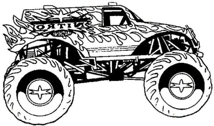 Boy Coloring Pages Monster Truck Monster Truck Coloring Pages Truck Coloring Pages Mo