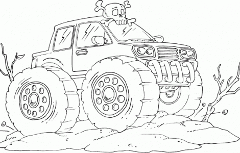 Monster Trucks Coloring Pages Coloringpageskid Com Monster Truck Coloring Pages Truck