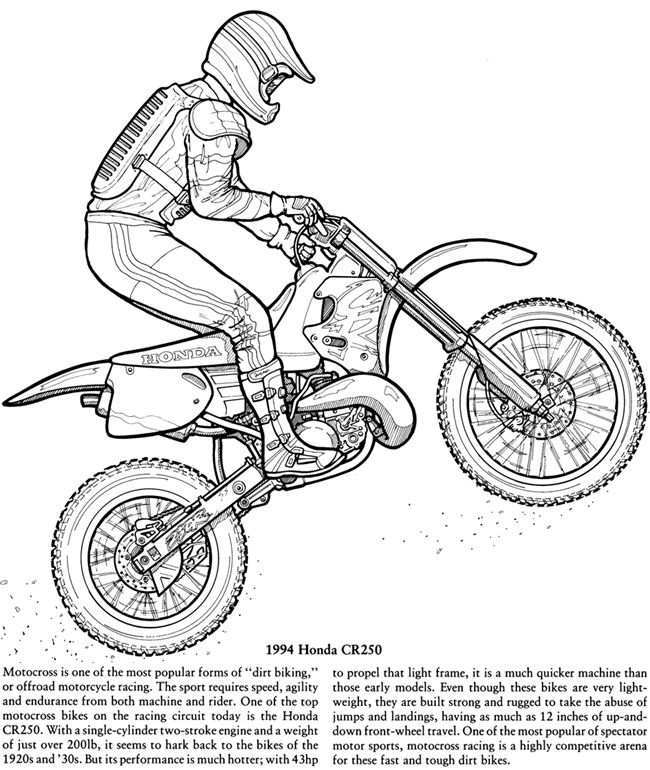 Welcome To Dover Publications Coloring Books Motorcycle Drawing Halloween Coloring