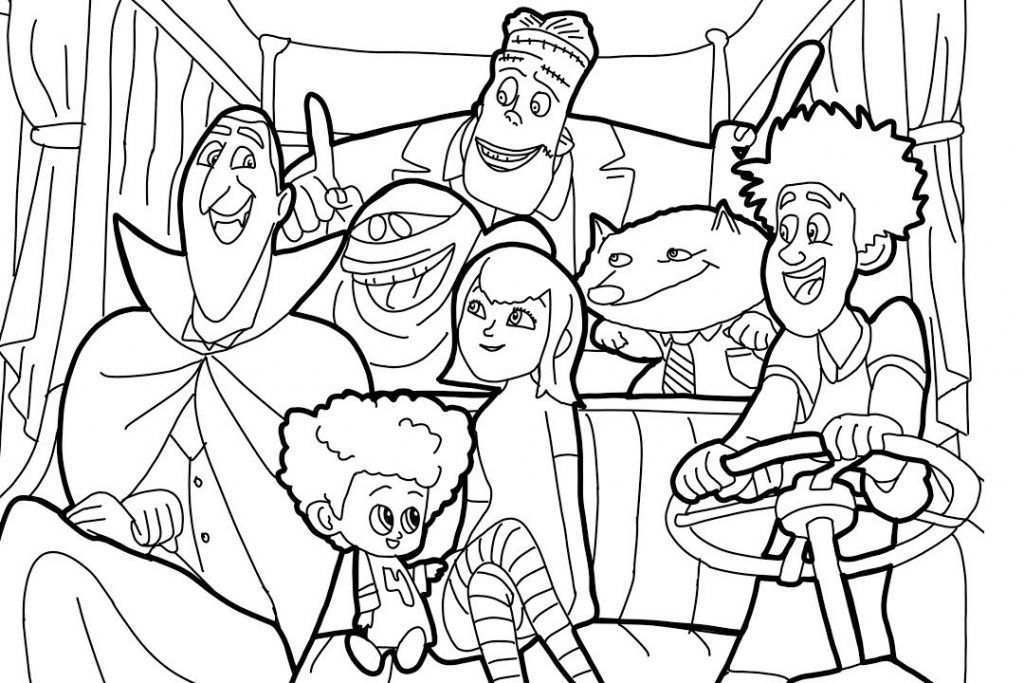 Hotel Transylvania Coloring Pages Best Coloring Pages For Kids Coloring Pages Cartoon