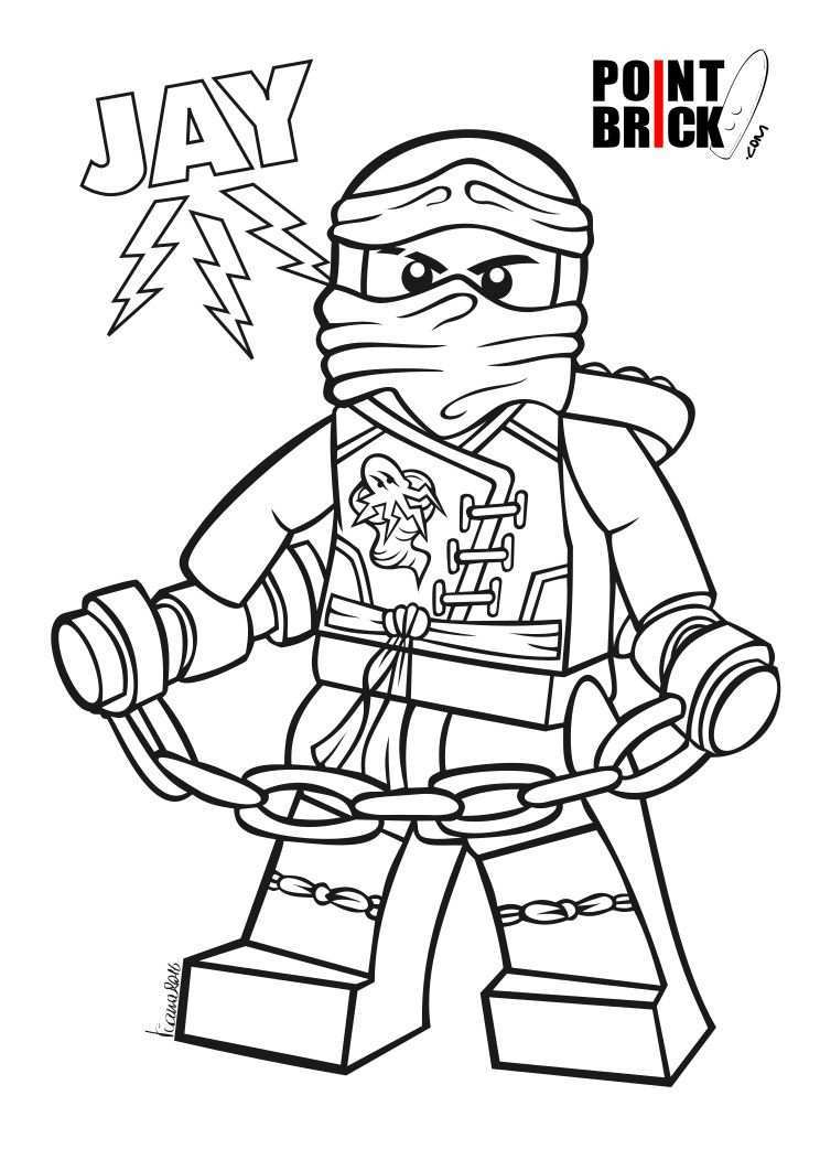 Disegni Da Colorare Lego Ninjago Jay Master Of Lightning Clicca Sull Immagine Per Sca