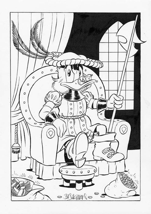 Bas Heymans Uncle Scrooge Nobleman Original Preliminary Art W B