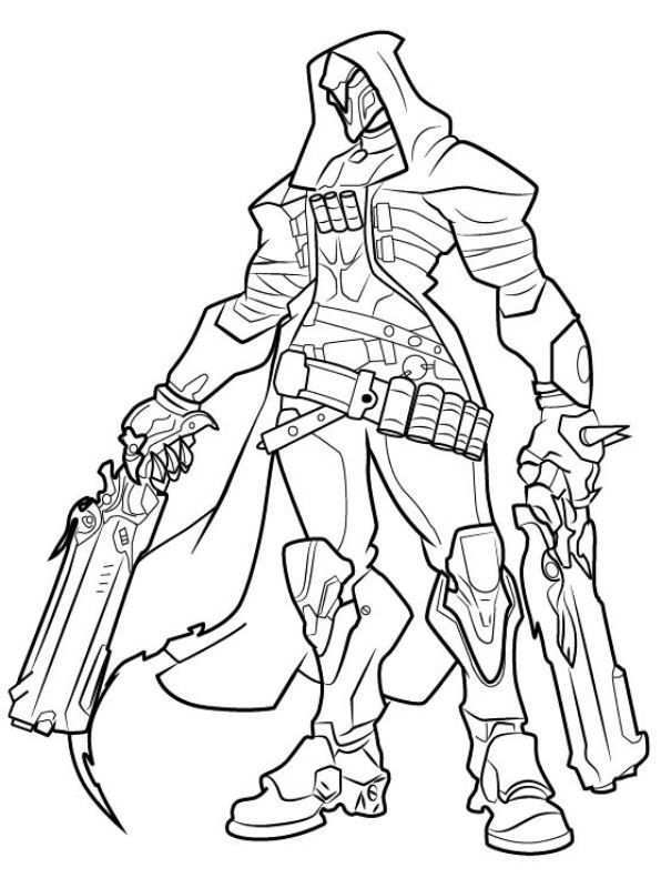 Overwatch Coloring Pages Best Coloring Pages For Kids Drawing Tutorial Reaper Drawing