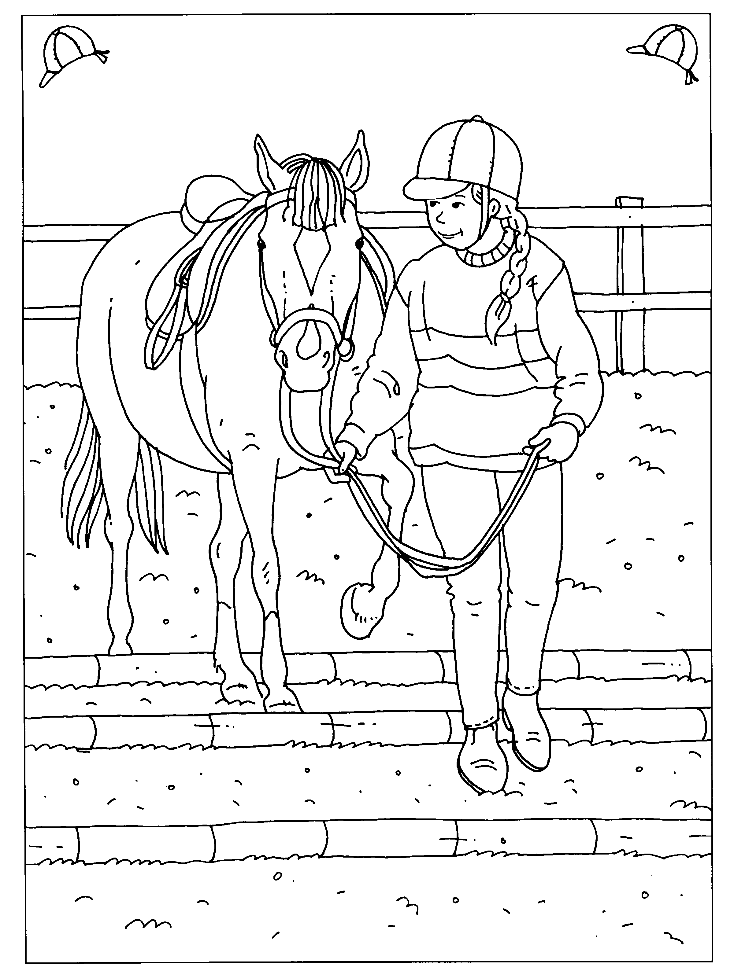 Je Paard Leren Hindernissen Te Nemen Horse Coloring Books Horse Coloring Pages Ride D