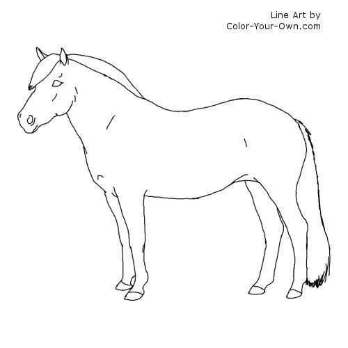 Fjord Horse Coloring Pages Horse Coloring Pages Fjord Horse Horse Coloring