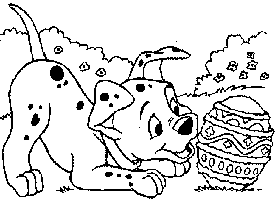 Kleurplaat Pasen Kleurplaten 101 Dalmatiers Kinderknutsels