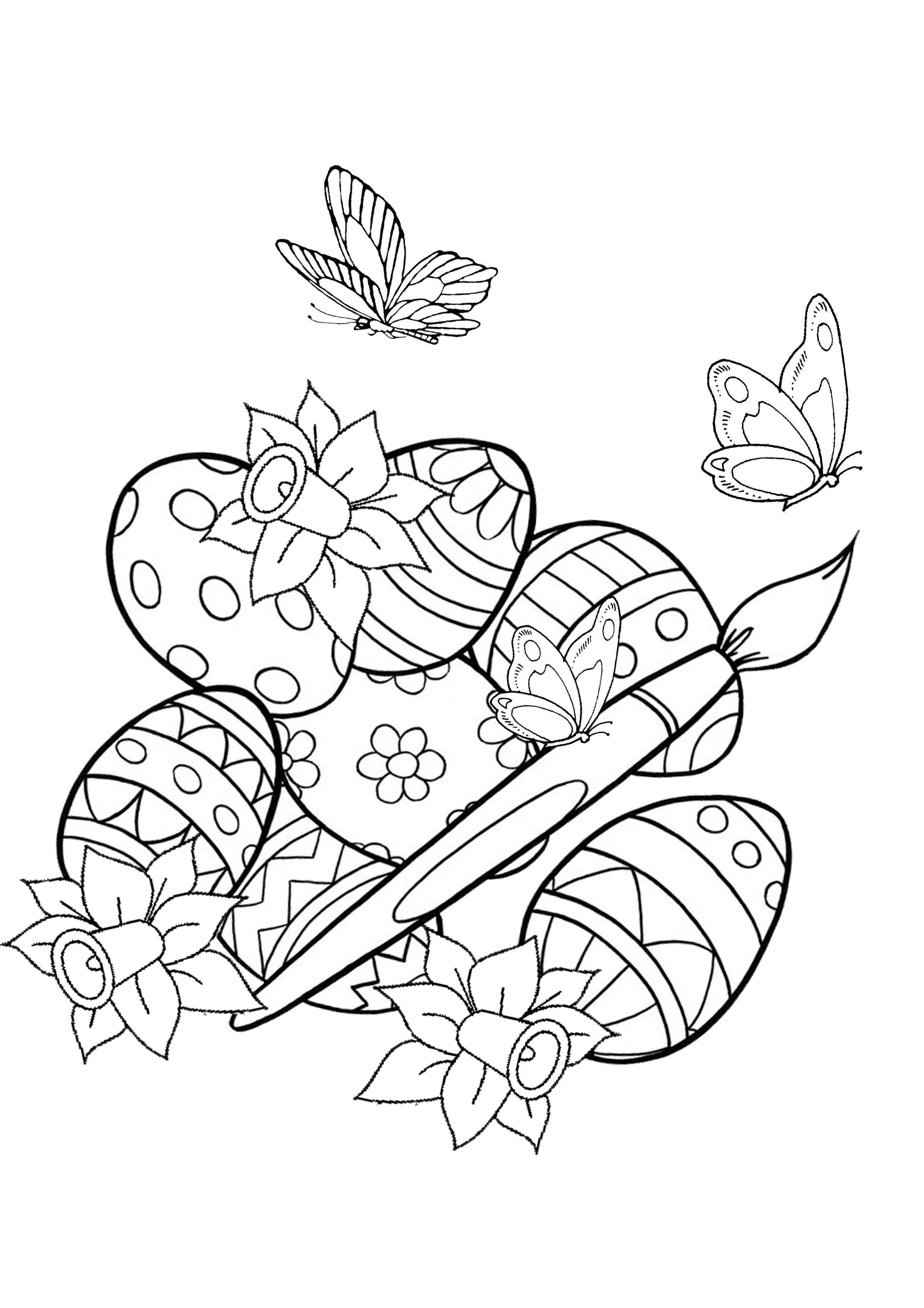 Coloring For Adults Kleuren Voor Volwassenen Spring Coloring Pages Easter Coloring Pa