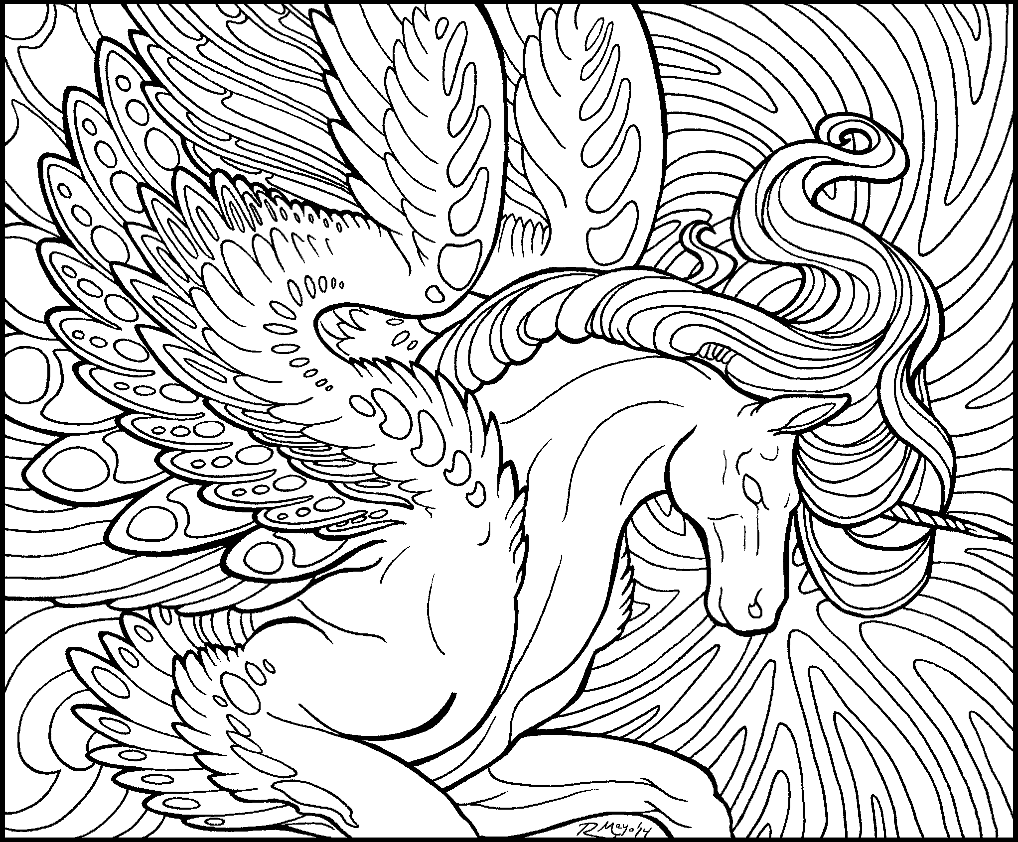 Starlight Pegasus Lineart By Rachaelm5 On Deviantart Unicorn Coloring Pages Coloring