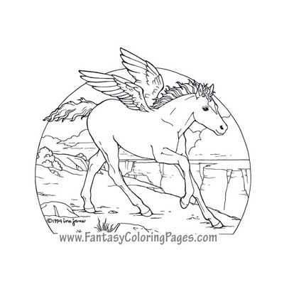 Pegasus Coloring Page Fizz Kleurplaten