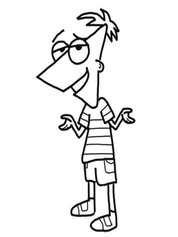 Phineas And Ferb Coloring Pages 1 Step By Step Drawing Drawing Tutorial Easy Drawing