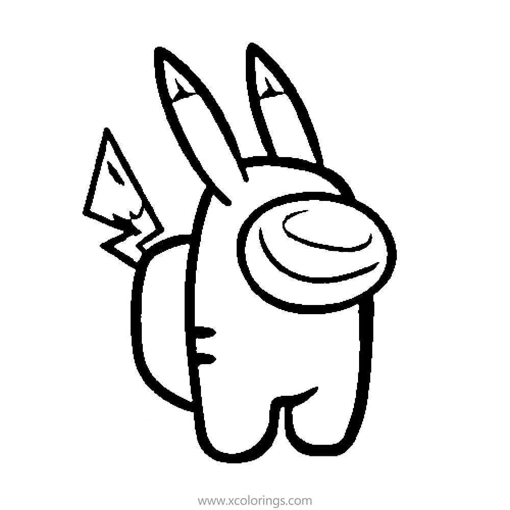 Among Us Coloring Pages Pikachu Cute Coloring Pages Cartoon Coloring Pages Coloring P