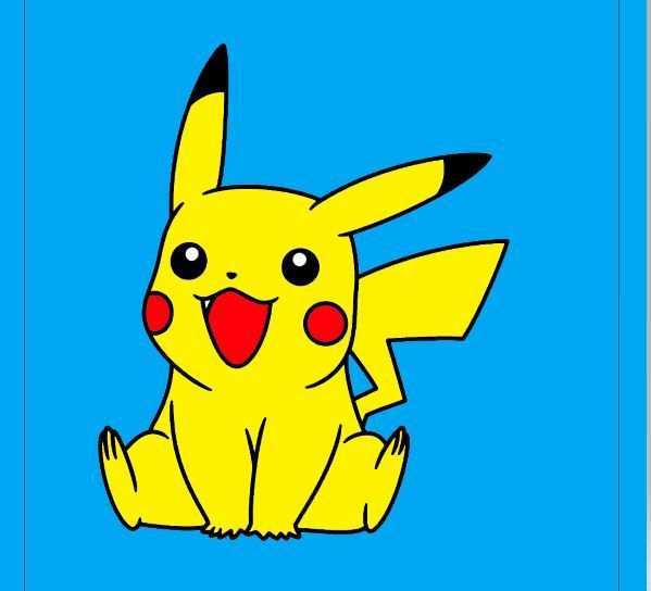 Pikachu Kleurplaten