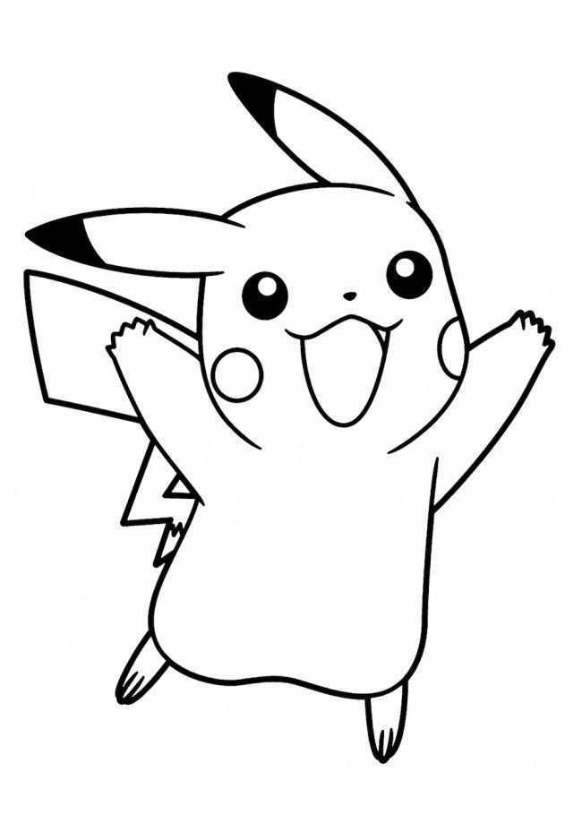 Pikachu Coloring Pages Happy Face Cartoon Tekeningen Meiden Tekeningen Digitale Stemp
