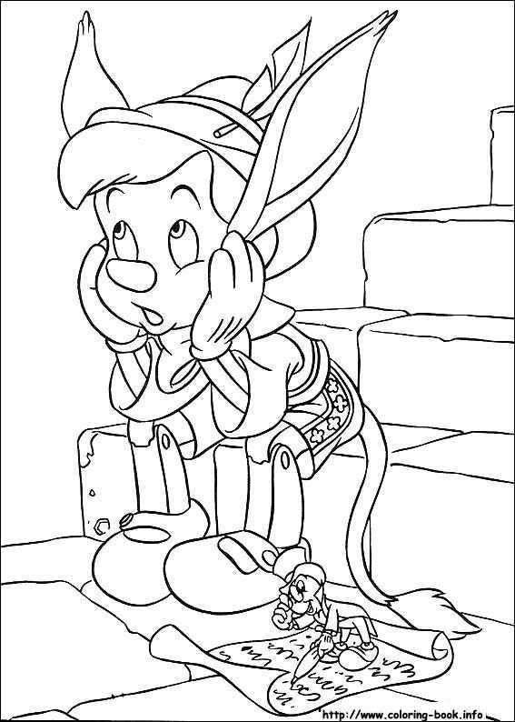 Pinocchio Coloring Picture Cartoon Coloring Pages Disney Coloring Pages Coloring Book
