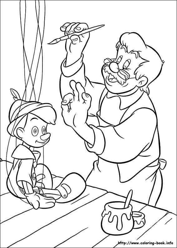 Pinocchio Coloring Picture Disney Kleurplaten Kleurplaten Sprookjes