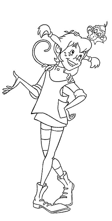 Pippi Longstocking Kids N Fun Coloring Page Informations About Ausmalbild Pippi Langs