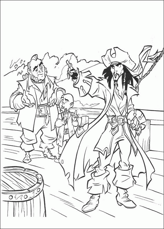 Coloring Page Pirates Of The Caribbean Pirates Of The Caribbean Disney Coloring Pages