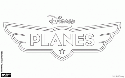 Logo Of The Film From Disney Planes Coloring Page Airplane Coloring Pages Coloring Pa