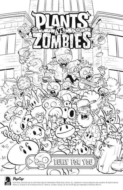 Free Online Plants Vs Zombies Coloring Page Plants Vs Zombies Coloring Books Coloring