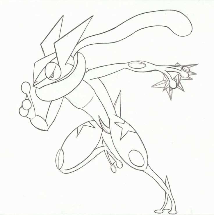 Ash Greninja Coloring Page Awesome Greninja Pokemon Ash Coloring Pages Pokemon Pokemo