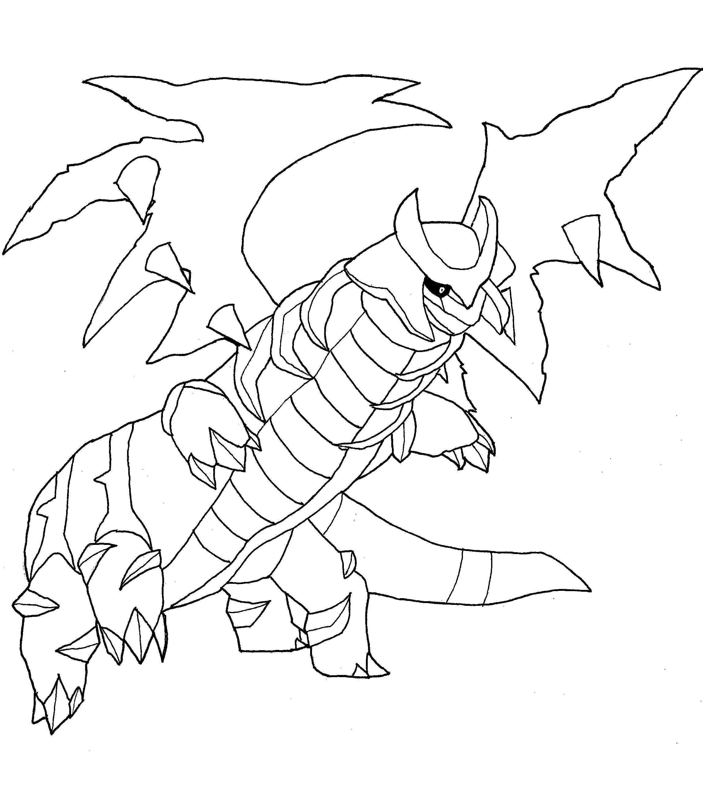 Kleurplaat Van Giratina 5 Pokemon Kleurplaat Nl Desenhos Para Colorir Pokemon Folhas