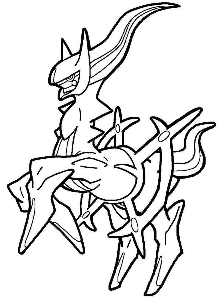 Arceus Coloring Pages Gallery