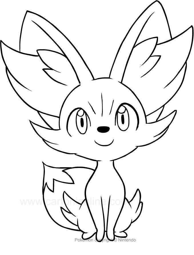 Fennekin Pokemon Coloring Page Youngandtae Com Pokemon Coloring Pages Pokemon Colorin