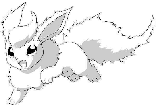 Cool Coloring Pokemon Coloring Pages Flareon For Flareon Pokemon Colour Within Pokemo