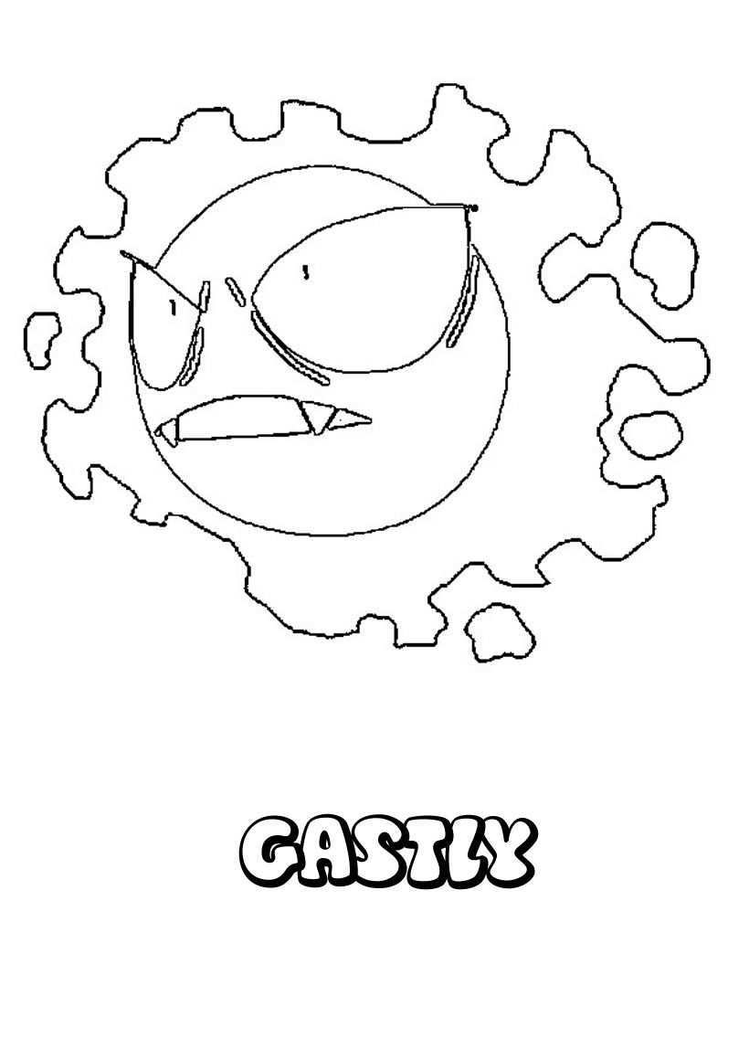 Gastly Pokemon Coloring Page Pokemon Coloring Pages Pokemon Coloring Pokemon Coloring