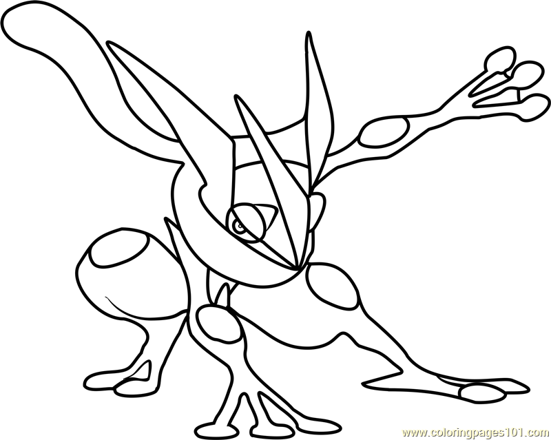 Greninja Pokemon Coloring Page Pokemon Coloring Pages Pokemon Coloring Sheets Colorin