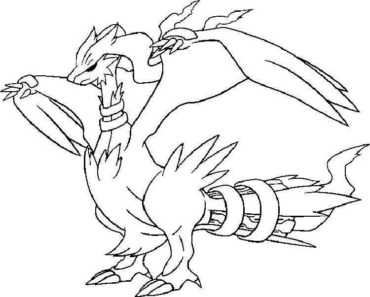 Pokemon Coloring Pages Reshiram