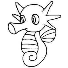 Horsea Pokemon Coloring Pokemon Coloring Pages Pikachu Coloring Page
