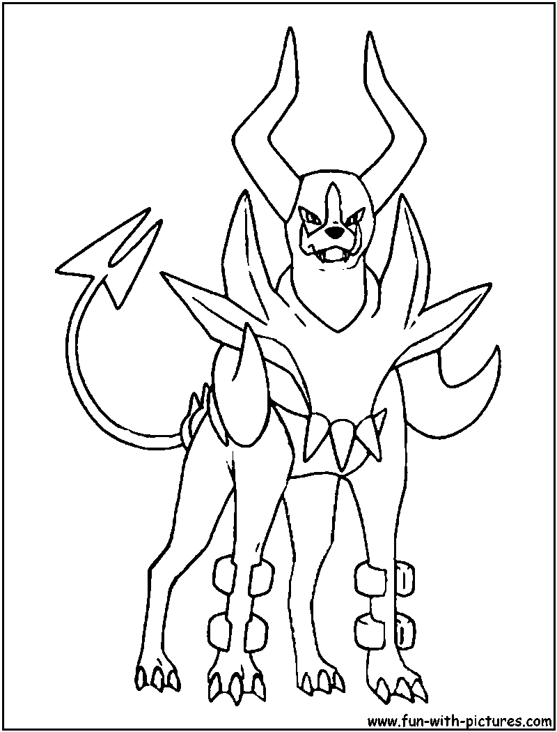 Mega Houndour Coloring Page Pokemon Coloring Pages Superhero Coloring Pages Coloring