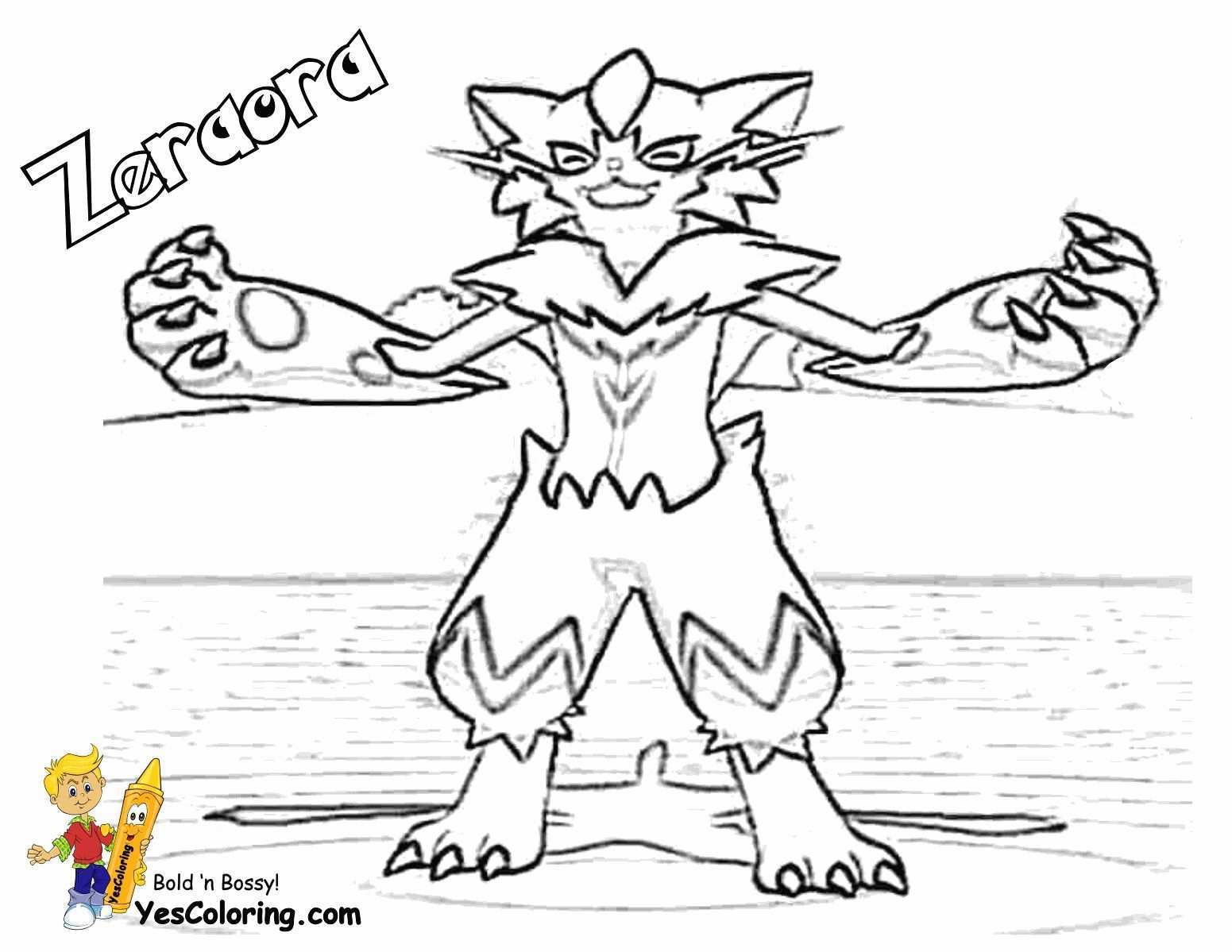 Pokemon Zeraora Coloring Pages From The Thousands Of Photographs On The Internet Conc