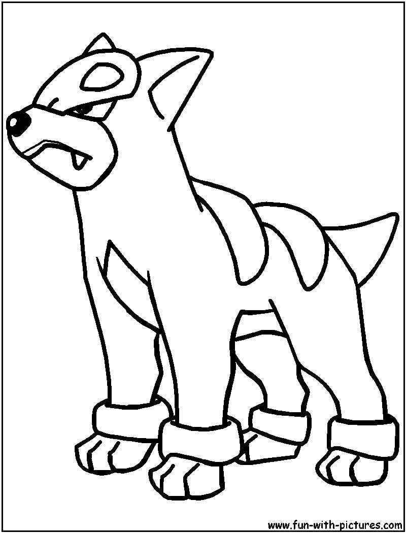 Image Result For Pokemon Printable Coloring Pages Houndour Cartoon Coloring Pages Col