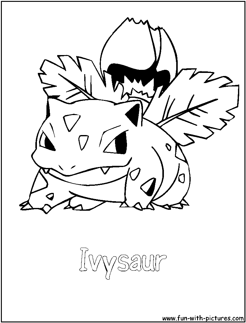Ivysaur Coloring Page Pokemon Coloring Pages Pokemon Coloring Pokemon Sketch