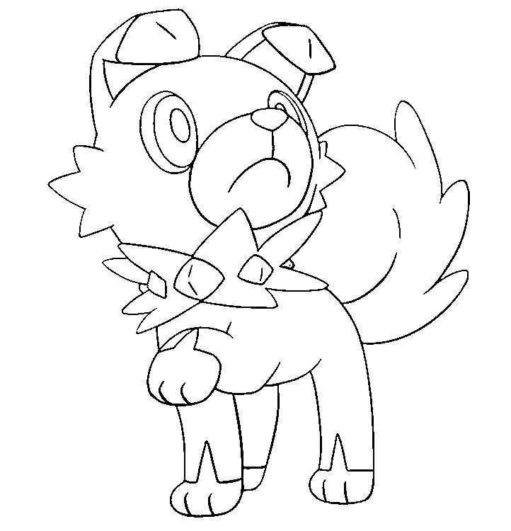 Coloring Page Pokemon Sun And Moon Rockruff 12 Moon Coloring Pages Pokemon Coloring S