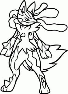 How To Draw Mega Lucario Step By Step Pokemon Characters Anime Draw Japanese Anime Draw Manga Fr Pokemon Coloring Pages Pokemon Coloring Pokemon Drawings