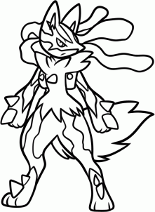 How To Draw Mega Lucario Step By Step Pokemon Characters Anime Draw Japanese Anime Dr