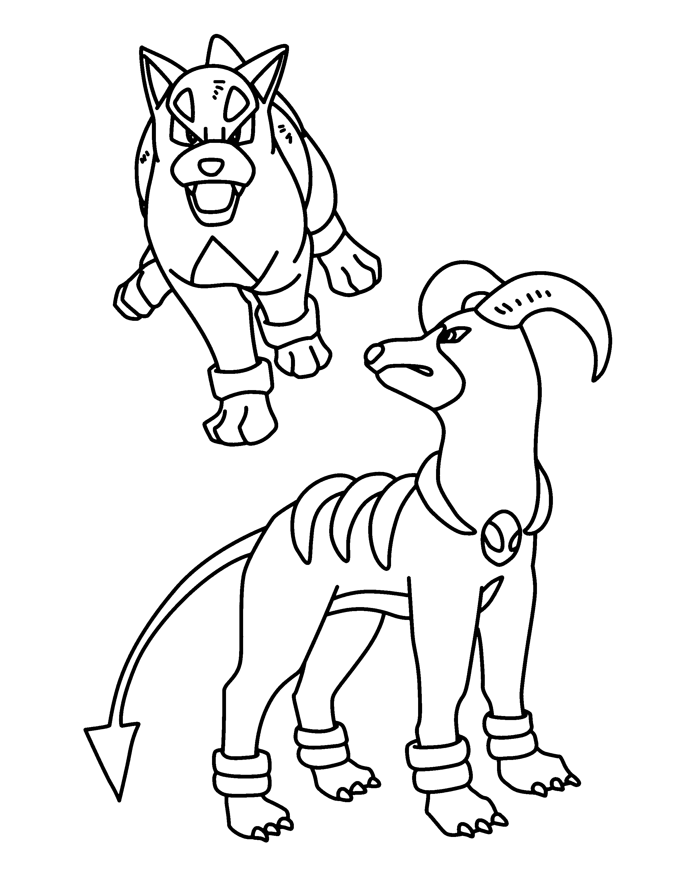 Houndoom Pokemon Coloring Pages