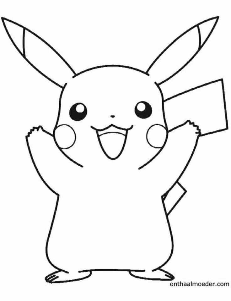 Kleurplaat Pikachu Pokemon Pikachu Coloring Page Pokemon Coloring Pikachu Drawing