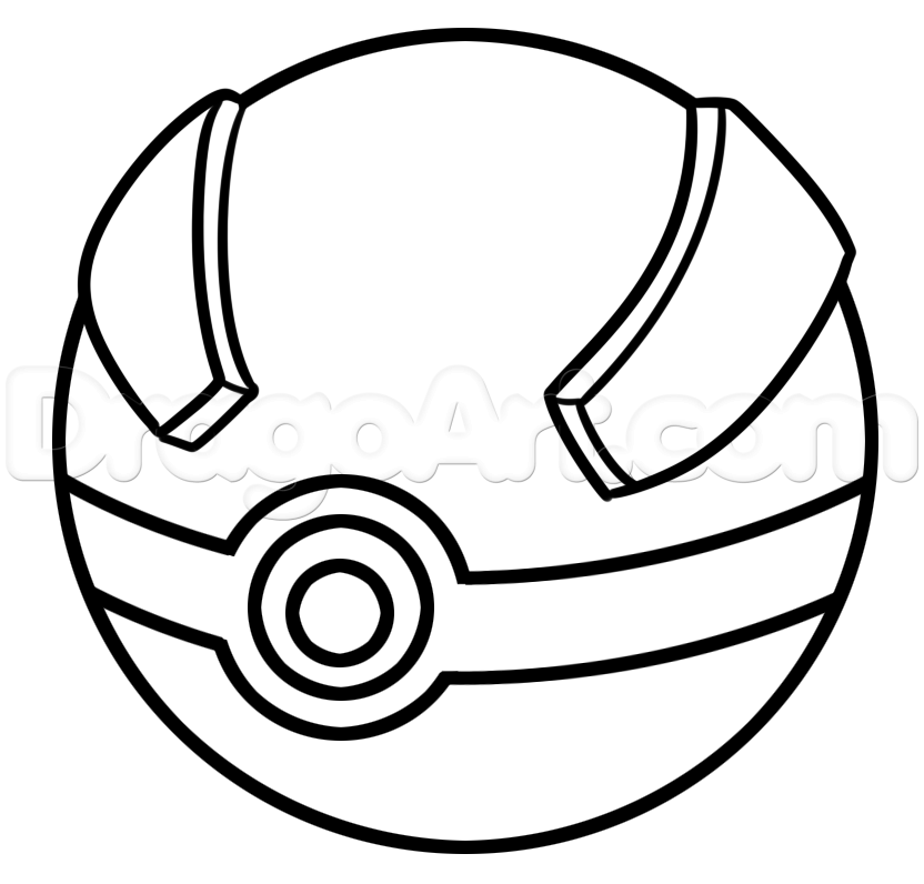 Pokemon Kleurplaten Pokeball