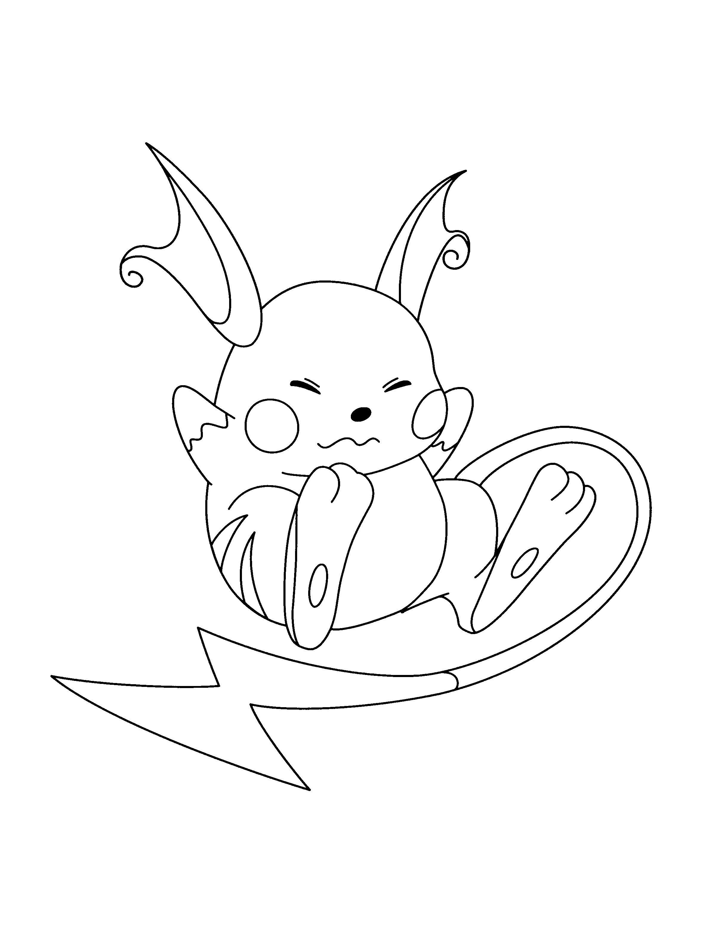 Raichu Pokemon Coloring Pages Pokemon Coloring Horse Coloring Pages