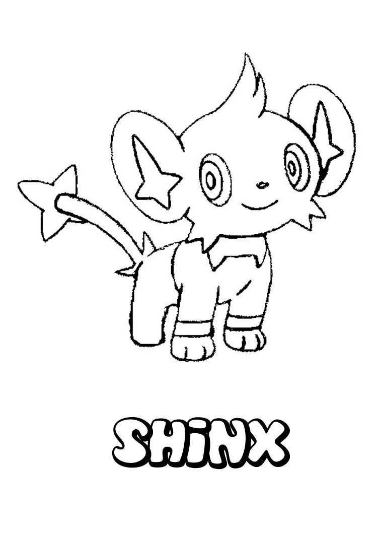 Shinx Pokemon Coloring Page More Eletric Pokemon Coloring Sheets On Hellokids Com Pok