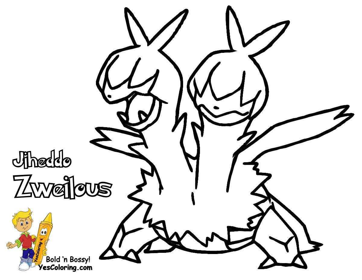 Pokemon Coloring Pages Hydreigon From The Thousand Images On The Internet Regarding P