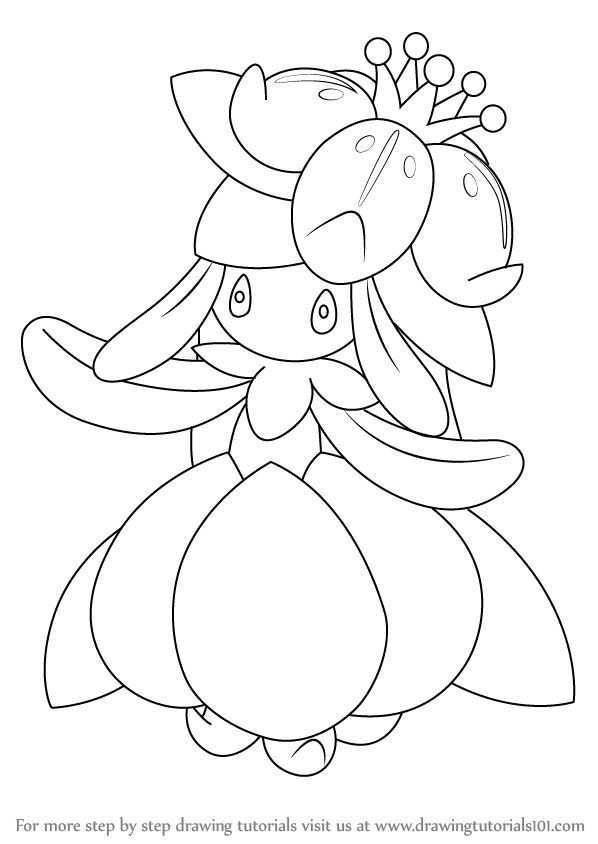 How To Draw Lilligant From Pokemon Drawingtutorials1 Pokemon Coloring Pages Pokemon C