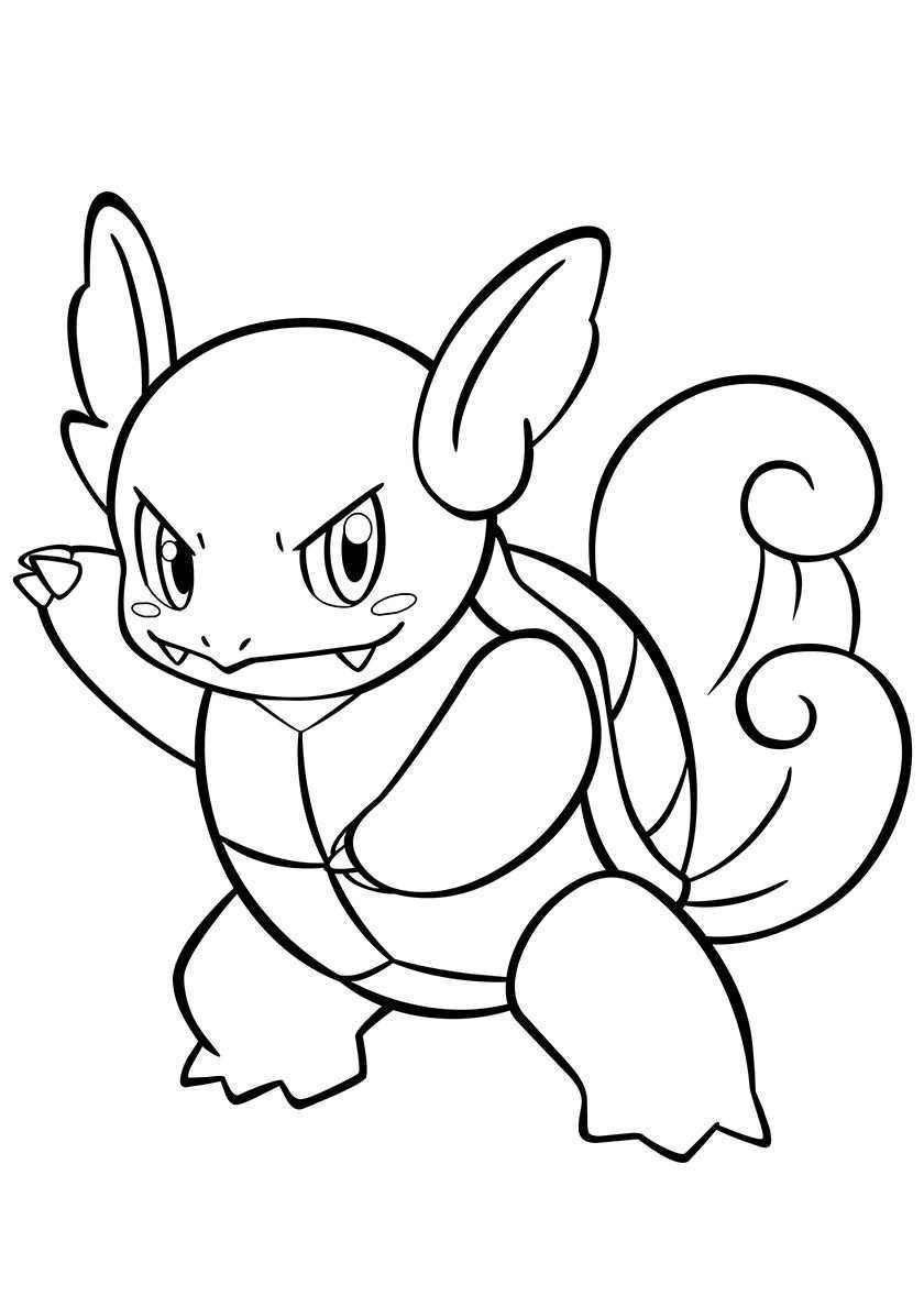 008 Wartortle High Quality Free Coloring From The Category Pokemon More Printable Pic
